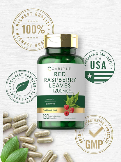 Carlyle Red Raspberry Leaf Capsules | 120 Count
