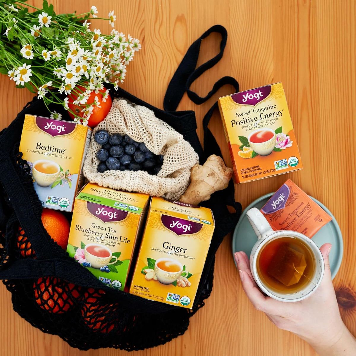 Yogi Premium Wellness Variety Pack, 16 Tea Bags (4 Pack)