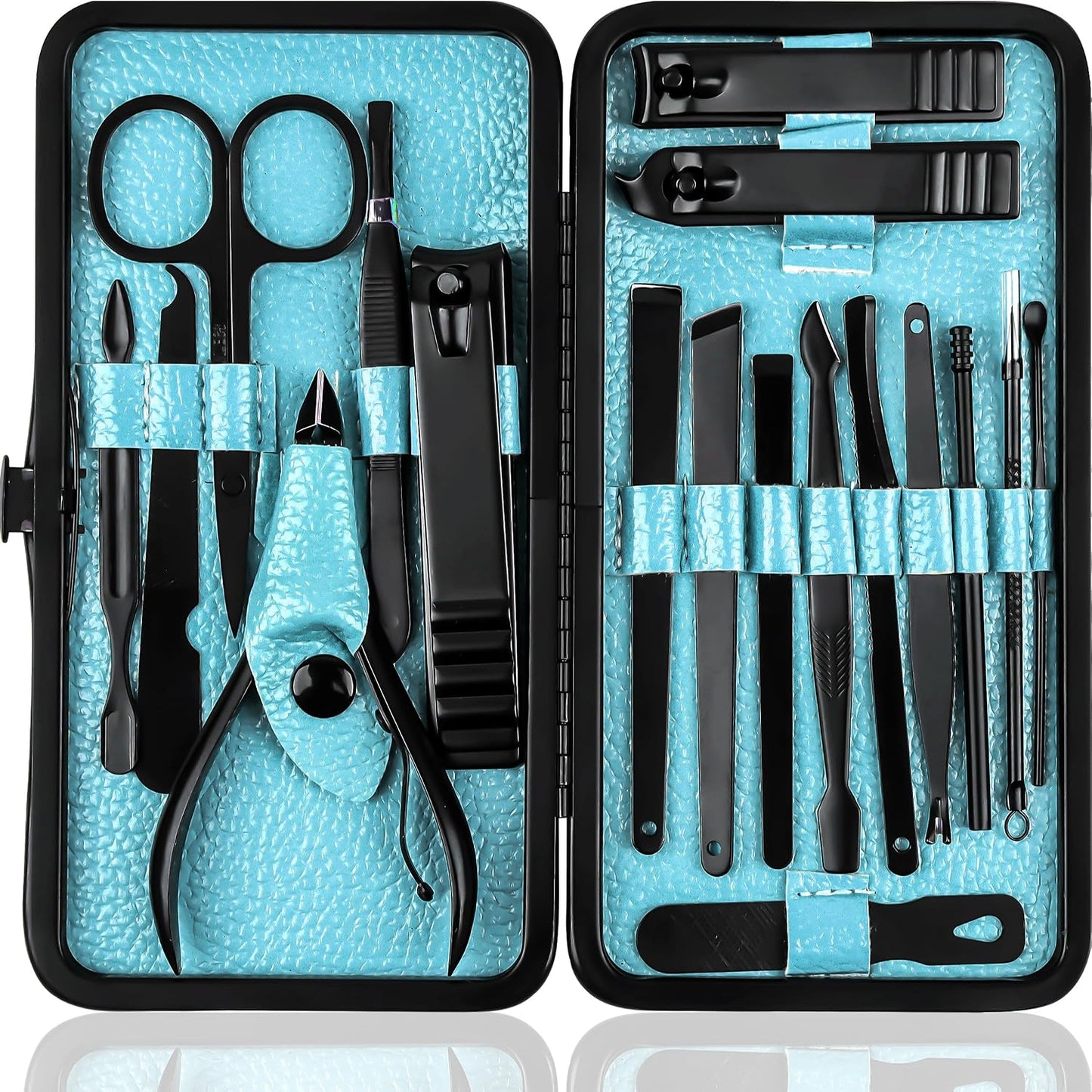 Utopia Care Nail Clippers Professional Nail Kit or Manicure Kit for Women and Men, Stocking Stuffers or Groomsmen Gifts Pedicure Set for Fingernail, Toenail Clippers with Travel Case