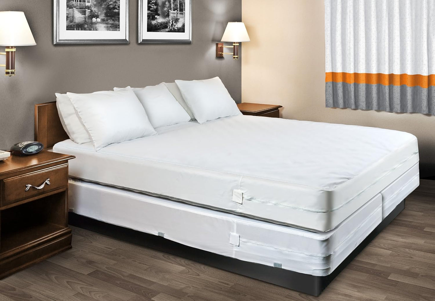 HOSPITOLOGY PRODUCTS Mattress Encasement - Zippered Bed Bug Dust Mite Proof Hypoallergenic - Sleep Defense System - King - Waterproof - Stretchable - Standard 12" Depth - 78" W x 80" L