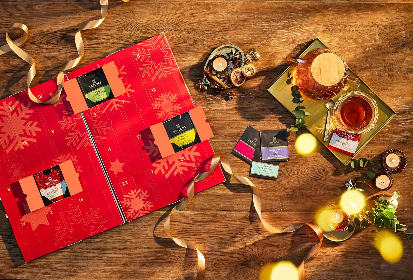 Taylors of Harrogate Assorted Specialty Black Teas Sampler, Variety Gift Box, Individually Wrapped Bags, 20 Count (Pack of 1), English Breakfast, Earl Grey, Assam, and Afternoon Darjeeling, Caffeinated, Enjoy Hot or Iced, 20 Teabags