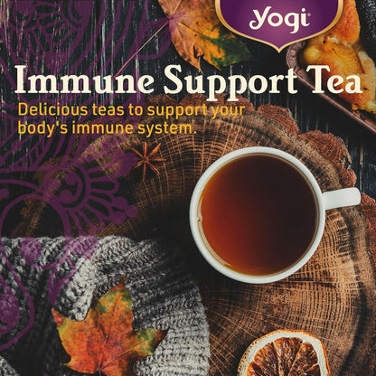 Yogi Elderberry Lemon Stress & Immune Support Tea, 16 Tea Bags (4 Pack)