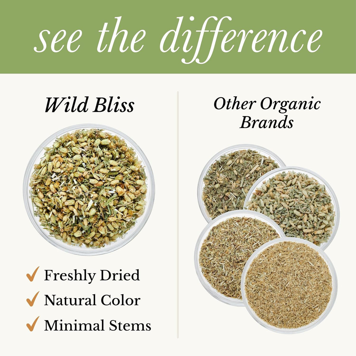 Wild Bliss Organic Yarrow Flower Tea, Loose Leaf, 25 Servings