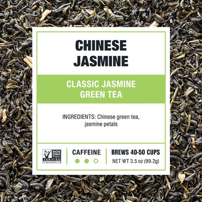 Tiesta Tea Chinese Jasmine, Loose Leaf Classic Jasmine Green Tea, 4.5oz