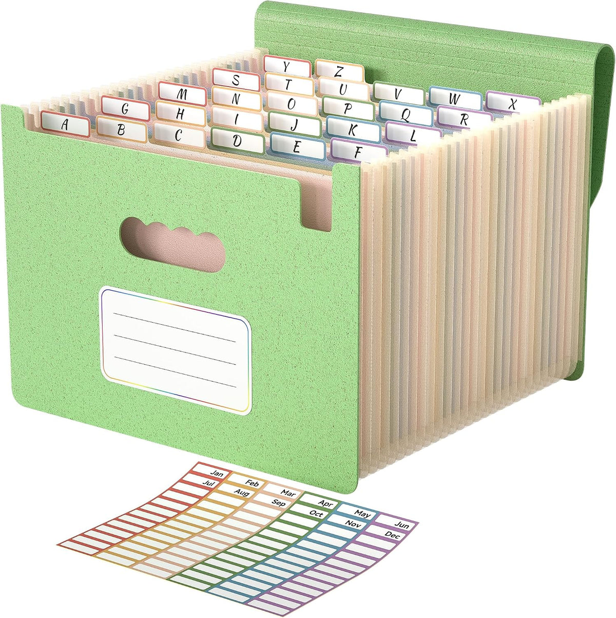 ABC life 26 Pockets Accordion File Organizer, Expanding File Folders