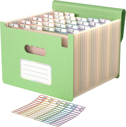 ABC life 26 Pockets Accordion File Organizer, Expanding File Folders