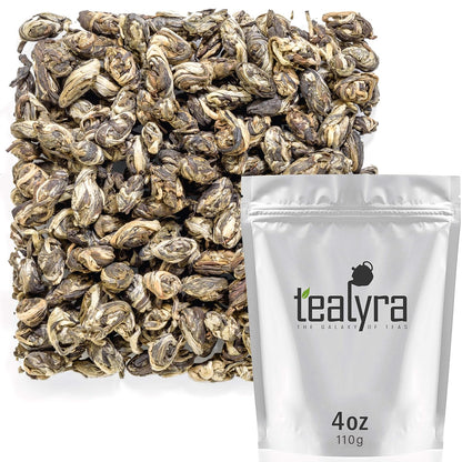 Tealyra | Jasmine Phoenix Pearls Loose Leaf Green Tea, 110g (4 oz)