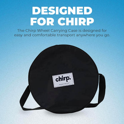 Chirp Wheel Carrying Case - Travel Case for On the Go Back Pain Relief & Stretching - Compatible with Yoga Supplies and Foam Roller Sets Wheels Not Included