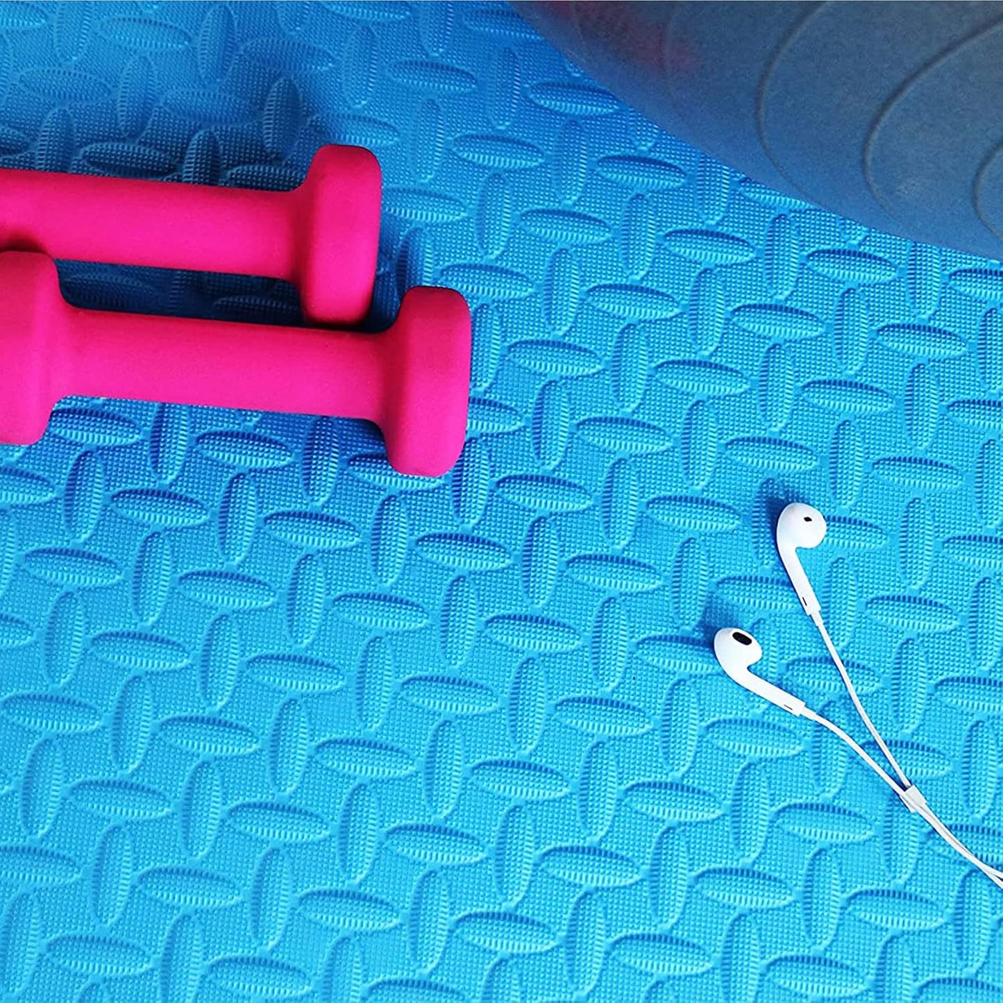 BalanceFrom Puzzle Exercise Mat 1/2" Thick, EVA Interlocking Foam Floor | Tiles for Home Gym, Mat for Home Workout Equipment, Floor Padding for Kids, Black, 24 in x 24 in x 1/2 in, 144 Sq Ft-36 Tiles