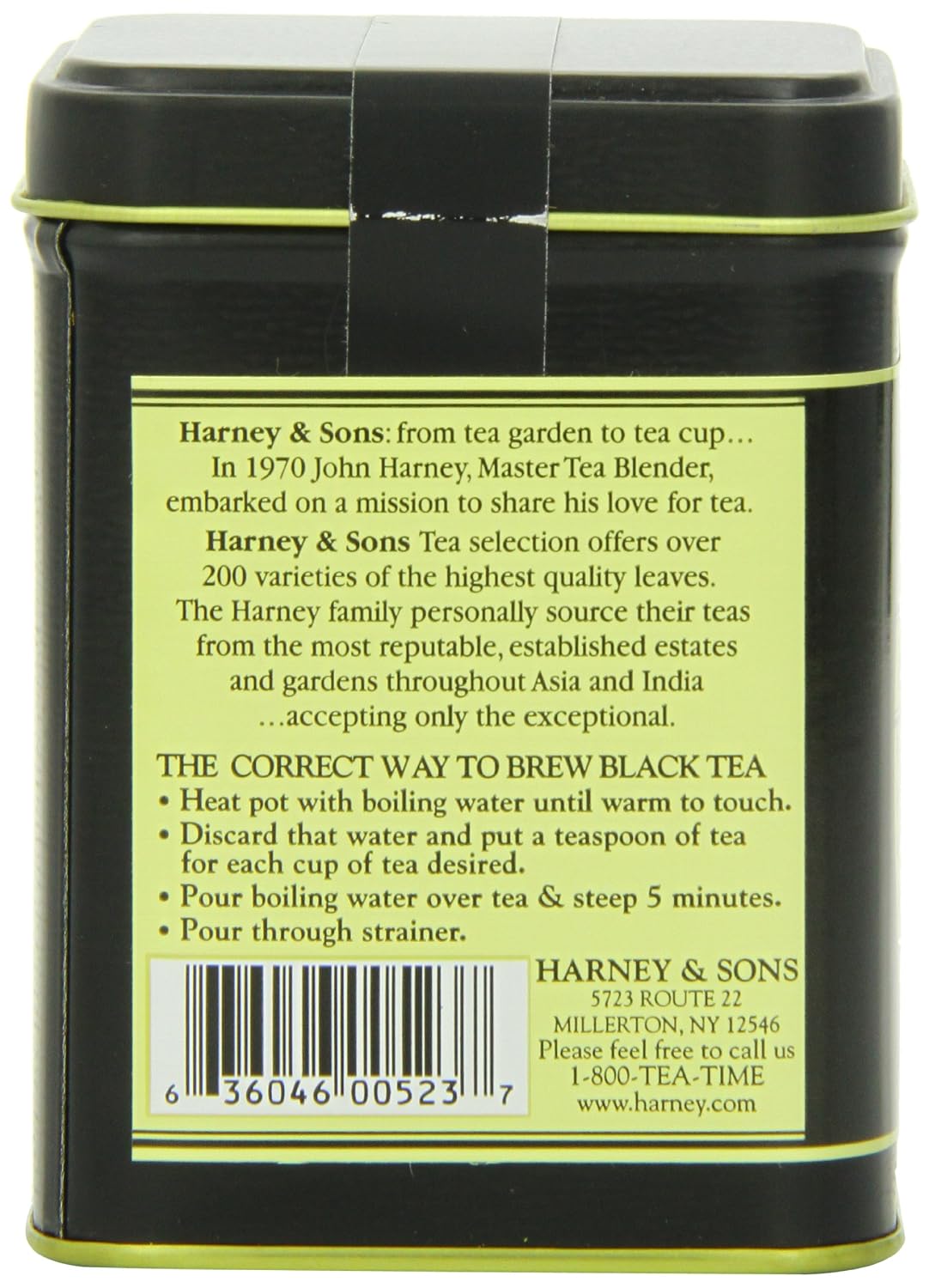 Harney & Sons Hot Cinnamon Spice, Loose Leaf Black tea, 4 Ounce tin