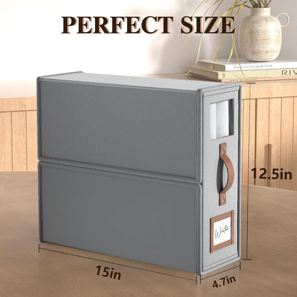Bed Sheets Organizers And Storage,Sheets Set Folder Keeper with Handle,Foldable Bedding Storage Box For Linen Closet,Duvet Cover(King Size-3.7 Gal,Beige)