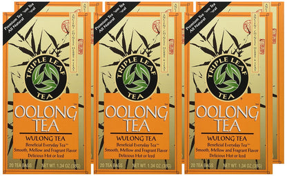 Triple Leaf Tea, Inc Tea, Oolong, 20-Count (Pack of 6)