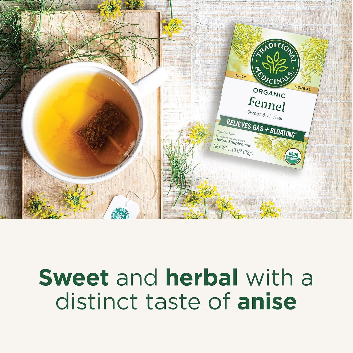 Traditional Medicinals Tea, Organic Triple Mint - Supports Healthy Digestion - Kosher, Non-GMO, Caffeine-Free - 16 Tea Bags