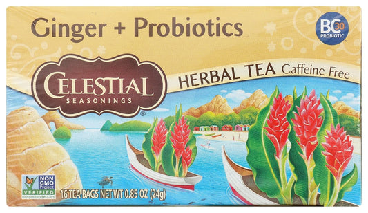 Celestial Seasonings Ginger & Probiotics Herbal Tea