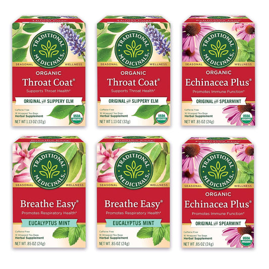 Traditional Medicinals Organic Seasonal Care Variety Pack, 96 Tea Bags
