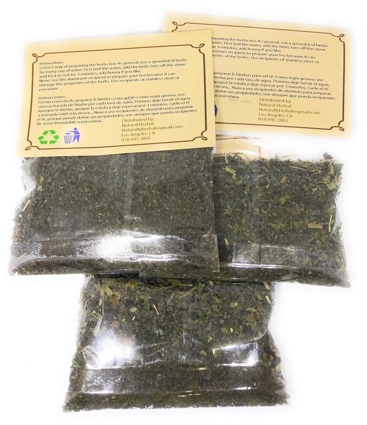 Ortiga Hierba Tea 10.6 Grams 3 Pack