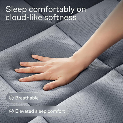 Niagara Sleep Solution Ultra Soft Queen Size Mattress Topper - Rayon Derived from Bamboo Pillow Top Mattress Pad for Back Pain Relief - Naturally Cooling for Hot Sleepers, Green
