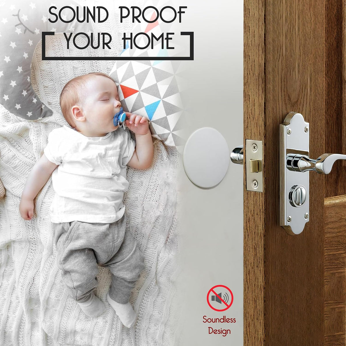 ProStoppr® Door Stoppers - Large 3.15" - Strong Adhesive Backing