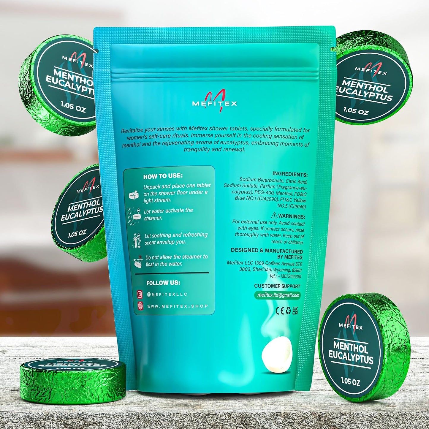 Shower Steamers for Men - 15 Pack Eucalyptus Aromatherapy Shower Steamers, Strong Scent, Long Lasting, Premium Essential Oils, Gifts for Men Relaxation and Sinus Relief