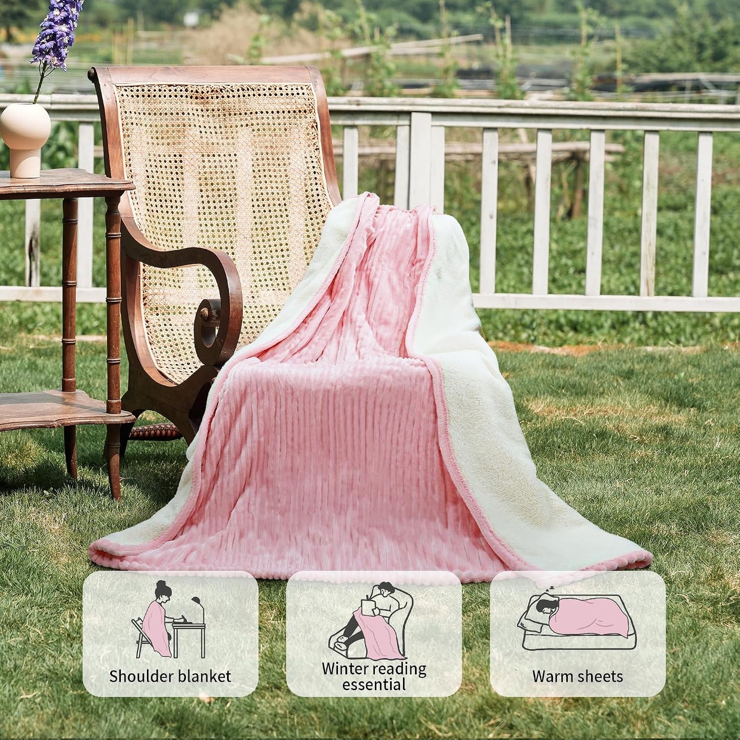 Texciting Heated Blanket Electric Blanket Throw 50''X60''-Heating Throw with 9 Heat Settings-2-10 Hours Auto Off,ETL Certified,Machine Washable (Green)