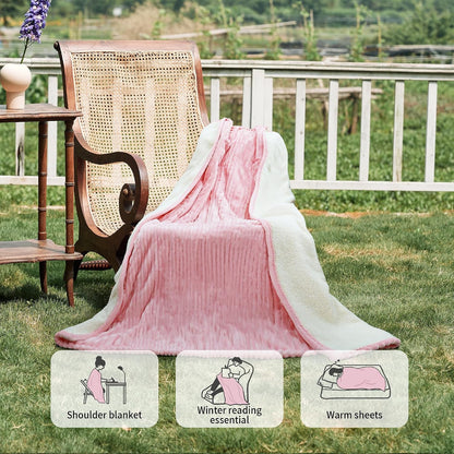 Texciting Heated Blanket Electric Blanket Throw 50''X60''-Heating Throw with 9 Heat Settings-2-10 Hours Auto Off,ETL Certified,Machine Washable (Green)