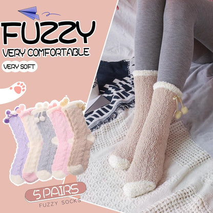EBMORE Womens Fuzzy Socks Slipper Fluffy Cozy Comfy Cabin Plush Warm Winter Sleep Home Soft Socks