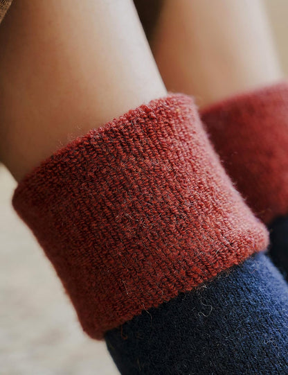 EBMORE 5 Pairs Women Merino Wool Boot Socks Warm Thermal Winter Thick Hiking Cozy Cabin Crew Comfy Socks for Ladies