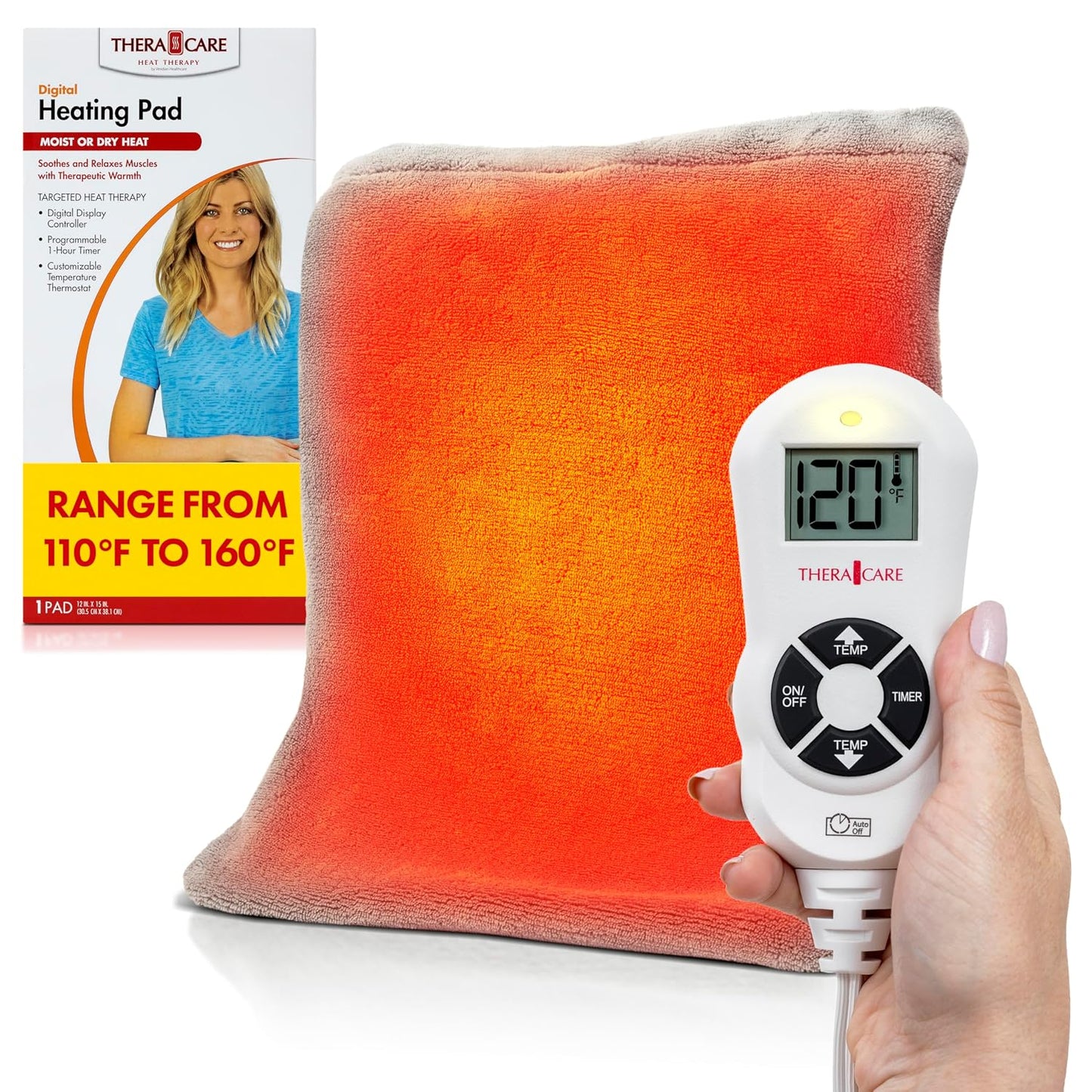 Deluxe Heating Pad Moist/Dry Heat Therapy