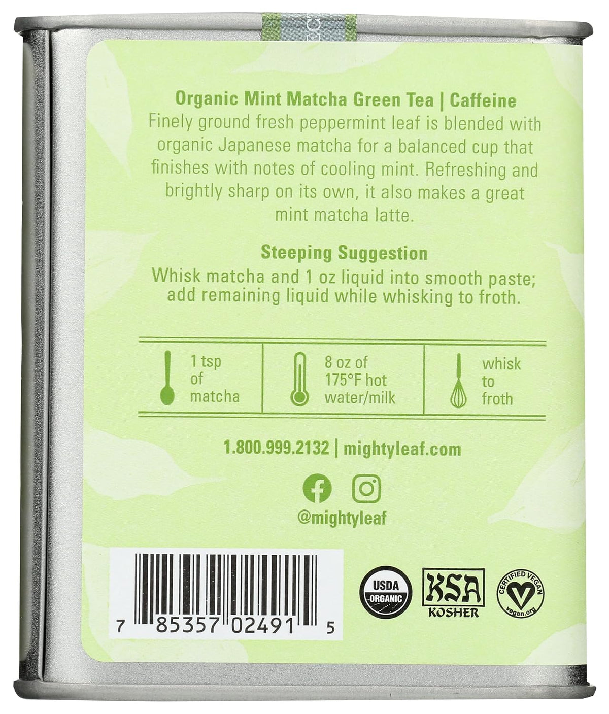 Mighty Leaf Tea Organic Matcha Green Tea, 12 Tea Bags