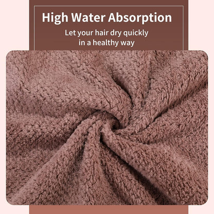 Microfiber Hair Towel Quick Dry Hair Towel Hair Drying Towels Suitable for All Kinds of Hair Ultra Absorbent Long and Thick Hair 20X40inch Lotus Root Pink (1pcs)