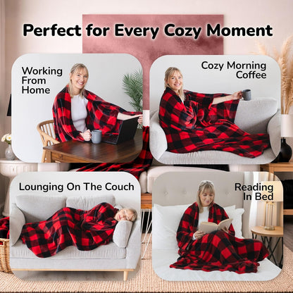Super Blanky Wearable Blankets for Women & Men, Graduation Day Gift for Her, Cozy Gifts for Women, Wife Birthday Gifts Ideas