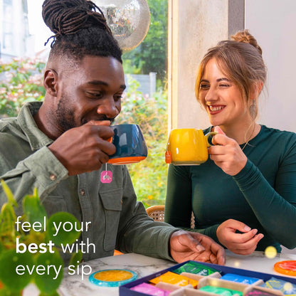 Pukka Premium Herbal Tea Gift Set 45 Organic Tea Bags 9 Delicious Flavors Caffeine Free Variety Pack Wellness Collection for Tea Lovers Holiday Birthday Gift Box