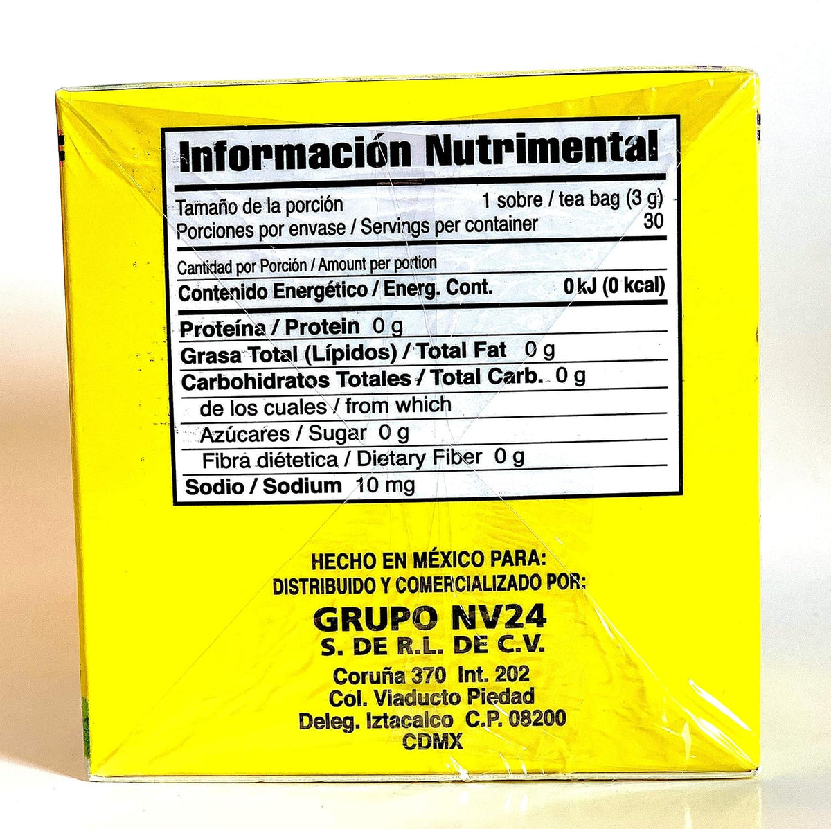 Tea CHUPA Panza, Tea Based ONGINGER Root, PINNEAPPLE, Flaxseed & Cinnamon (30 Tea Bags/0.10 oz Each)