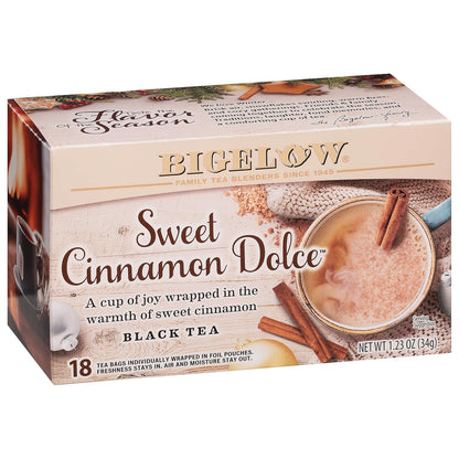 Bigelow Tea Hot Cinnamon Black Tea, 18 Count (Pack of 6)