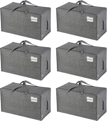 VENO Clear Extra Large Moving Bags & Storage Totes, Heavy Duty Organizer with Reinforced Handles & Strong Zippers for Clothes, College Dorm Essentials, Moving Supplies