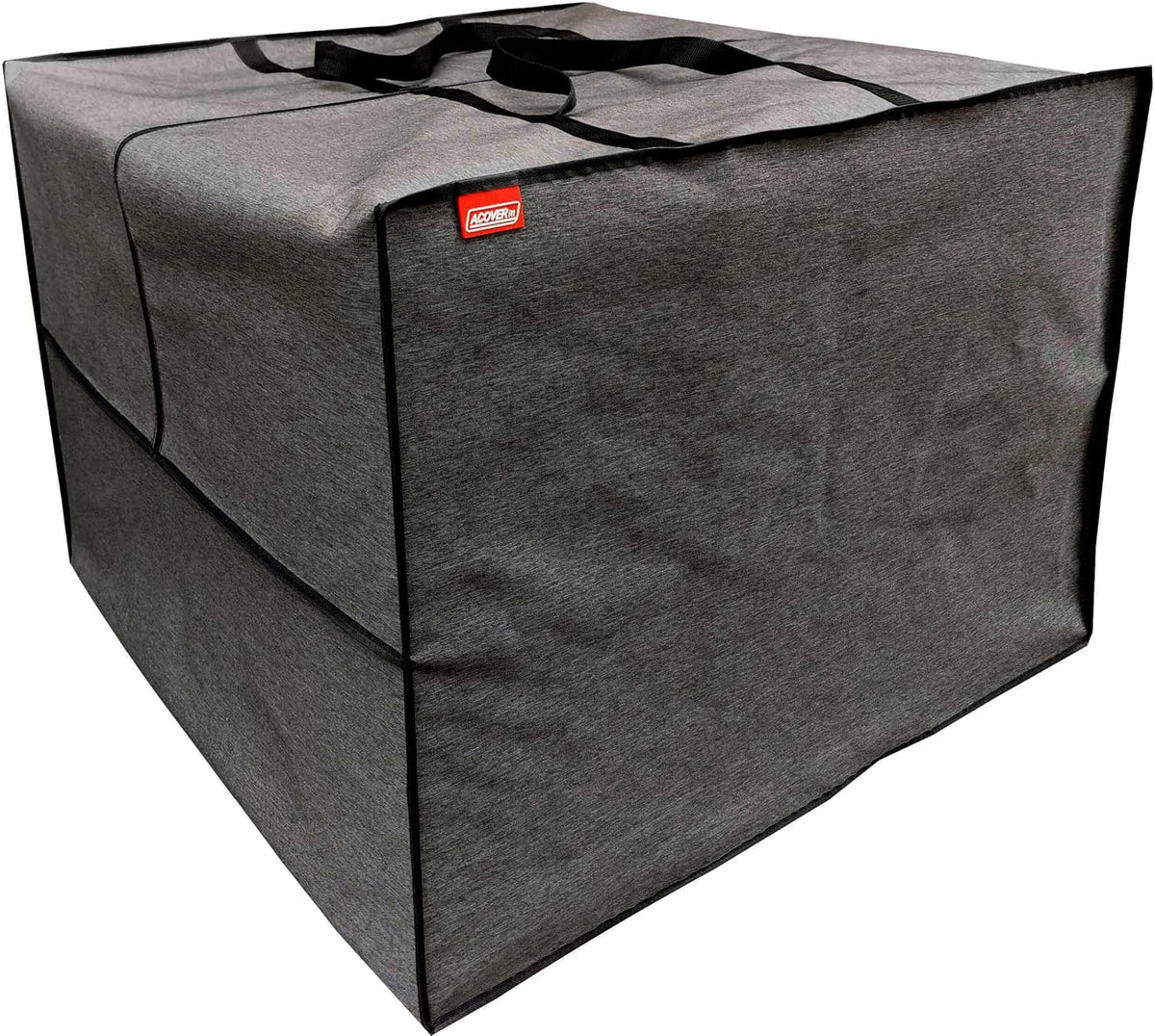 Outdoor Square Cushion/Cover Storage Bag, Protective Zippered Storage Bags with Handles, 32''L x 32''W x 24''H Black