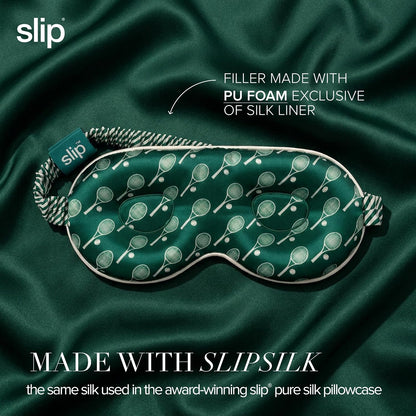 slip Contour Sleep Mask | 100% Pure Mulberry Silk, Ultra Soft | Contoured Design, Prevents Eye Pressure | Adjustable Strap, Ideal for Travel - Black
