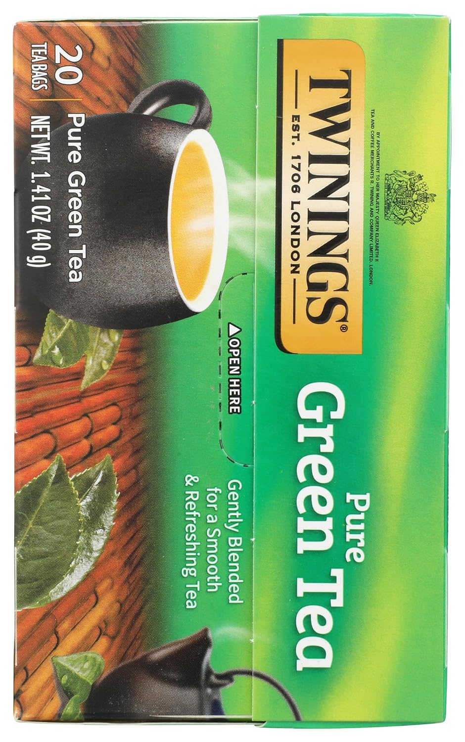 Twinings Green Tea, 1.48 Ounce Box 20 individual tea bags