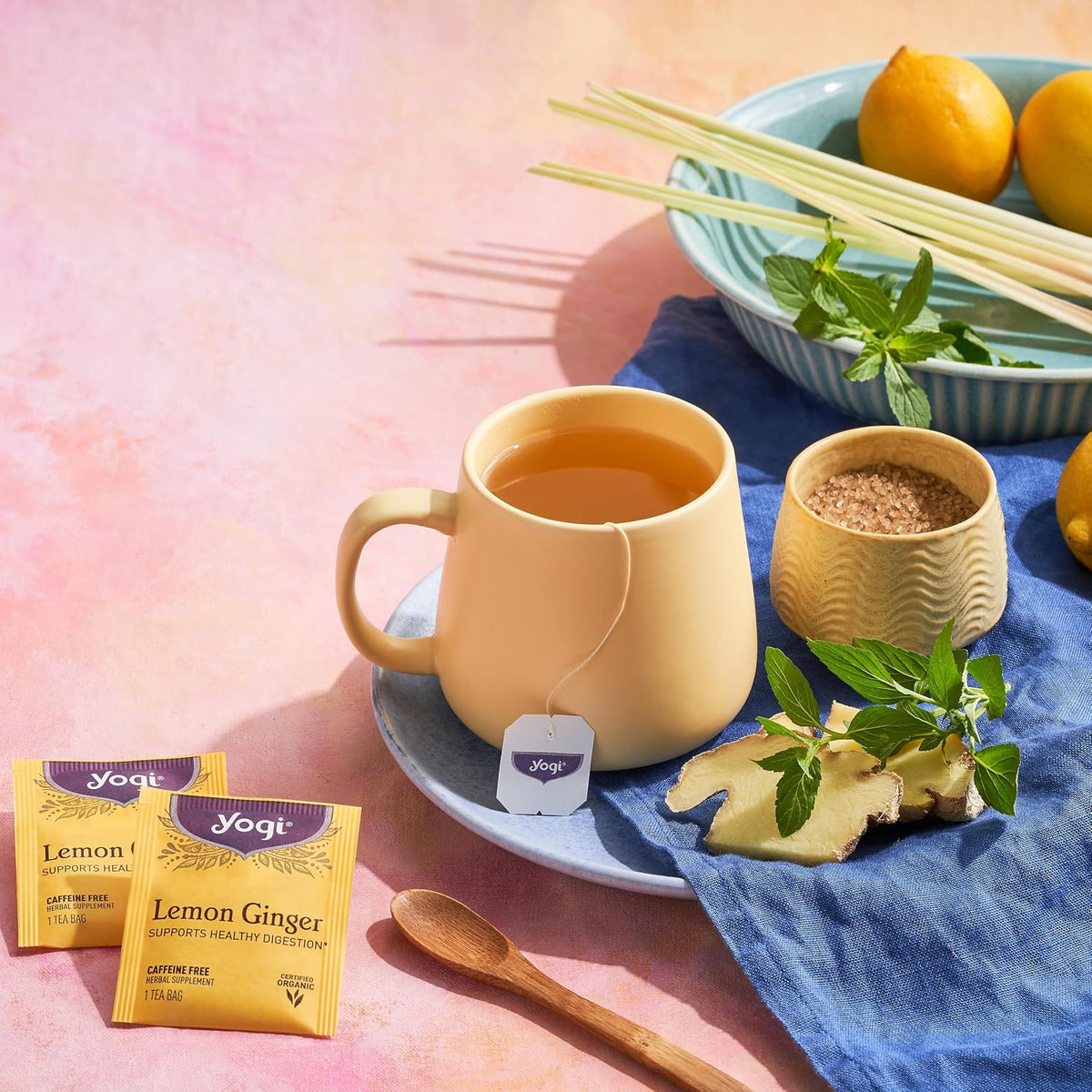 Yogi Tea Lemon Ginger Tea Bags, 16 ct