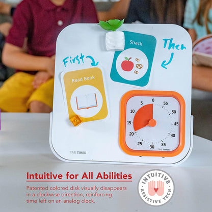 TIME TIMER MOD with Dry Erase Board — 60-Minute Visual Countdown Timer with Magnetic Whiteboard — for Notes, Chores, Classroom and Office Reminders, Visual Schedules, for Kids and Adults (Charcoal)