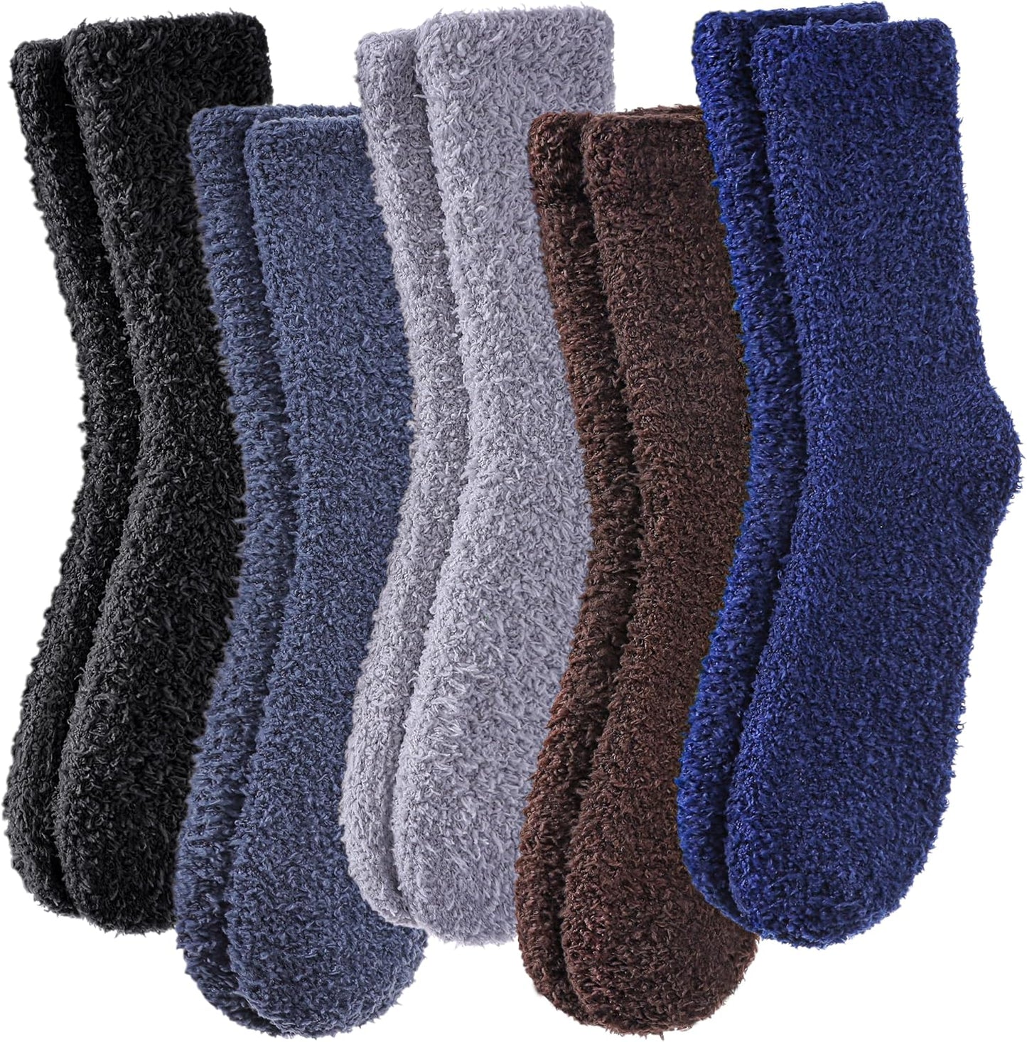 LINEMIN Womens Fuzzy Socks Cozy Fluffy Winter Warm Slipper Socks Microfiber Soft Home Sleeping Socks