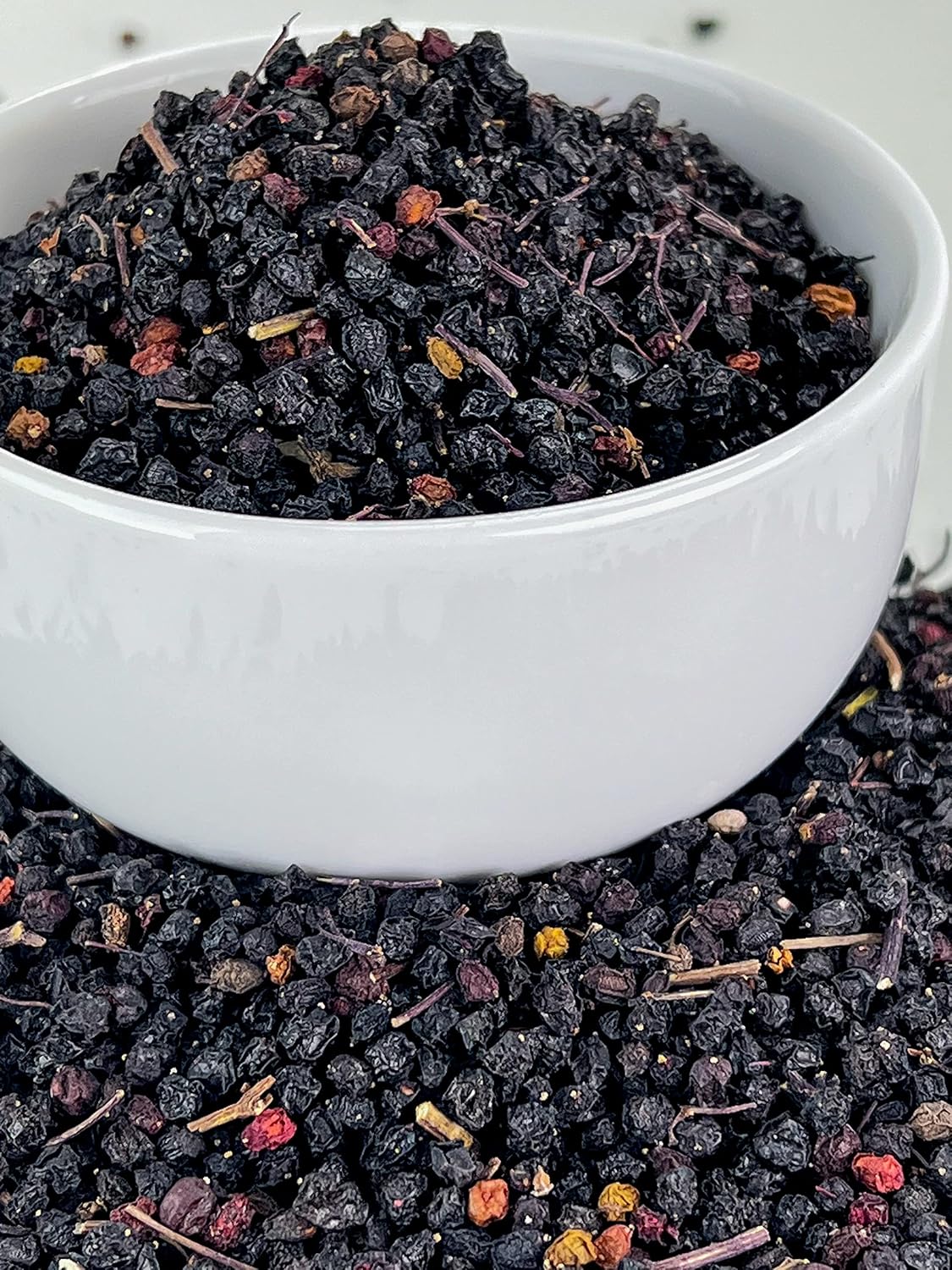 U.S. Wellness Naturals Elderberries – 1lb (Real Wild Harvest) | 100% USDA Certified Organic | Bulk Black Dried Elderberry | for Making Elder Syrup, Gummies, Tea - Raw Vegan Sambucus Nigra