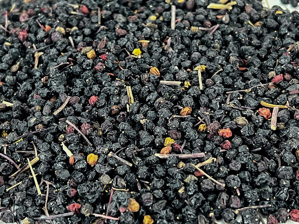 U.S. Wellness Naturals Elderberries – 1lb (Real Wild Harvest) | 100% USDA Certified Organic | Bulk Black Dried Elderberry | for Making Elder Syrup, Gummies, Tea - Raw Vegan Sambucus Nigra