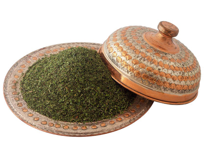 Cerez Pazari Dried Mint Leaves Spearmint 1lb Resealable Bag|%100 Natural, Non-irradiated, Non-GMO, Gluten Free, Raw Turkish Dried Spearmint Leaves, Crushed Peppermint Tea