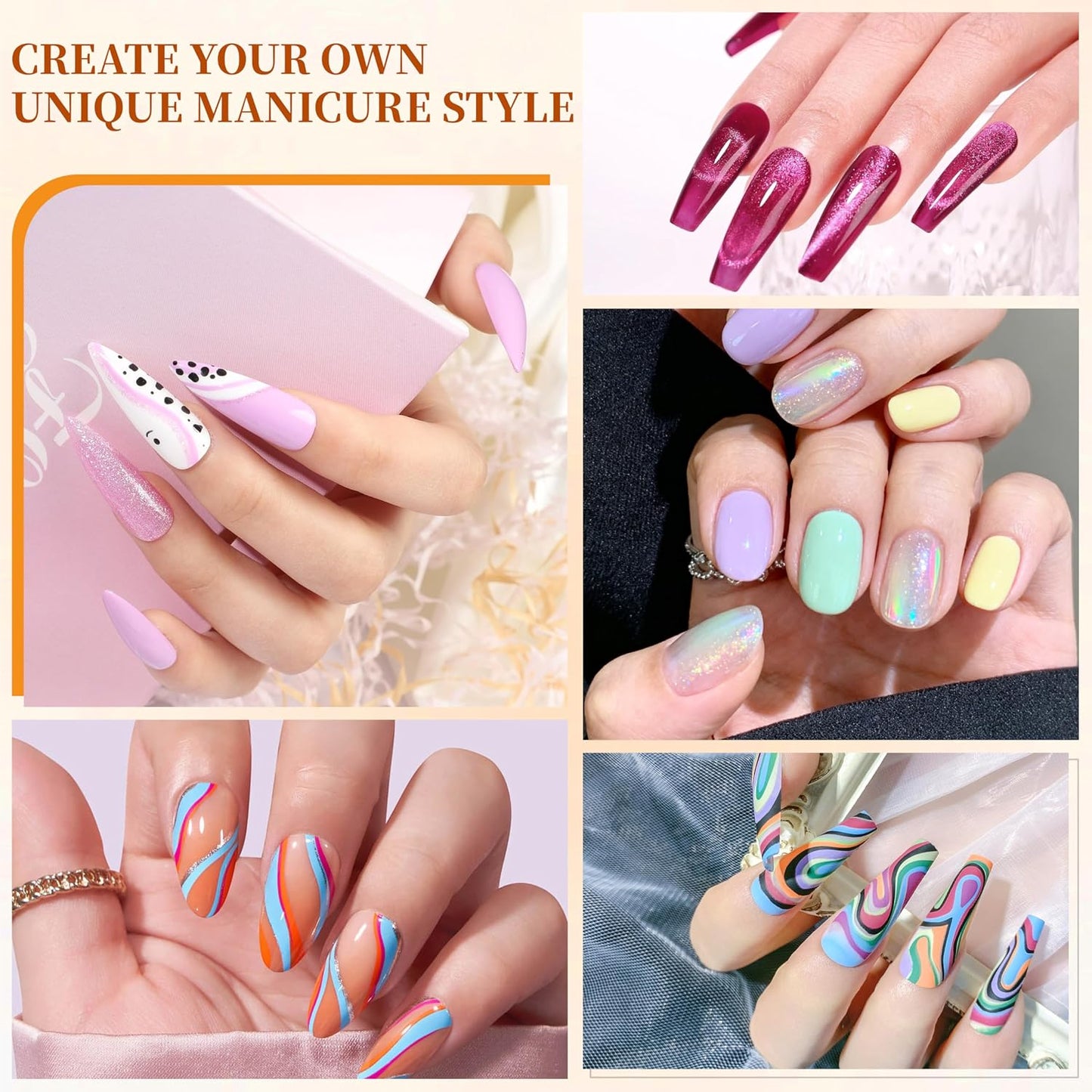 NAIL POLISH KIT with U V Lamp and Drill Starter Kit 36 Colors Gel Nail Polish Nail Art Gel Manicure Kit