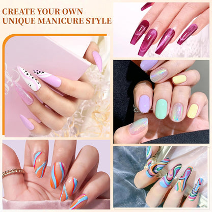 NAIL POLISH KIT with U V Lamp and Drill Starter Kit 36 Colors Gel Nail Polish Nail Art Gel Manicure Kit