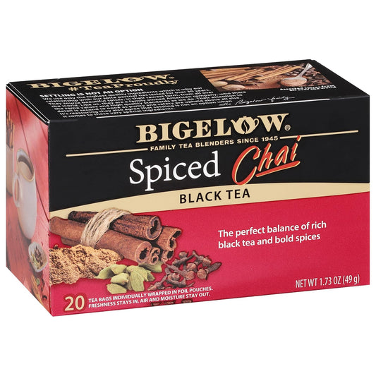 Bigelow Tea Spiced Chai Black Tea, 20 Count (Pack of 6)