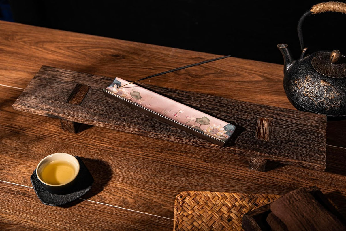 Incense Holder for Sticks, Ceramic Incense Burner with Ash Catcher, Aesthetic Decor for Home, Room & Office, Unique Gifts for Housewarming Yoga, Meditation & Spa