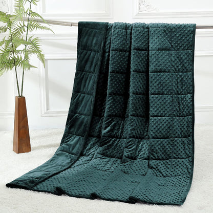 Alomidds Weighted Lap Blanket 7lbs, Cozy Luxury Breathable Weighted Blanket for Adults, Weighted Lap Pad for Travel, Relaxation, Sleeping, Purple, 29" x 24"