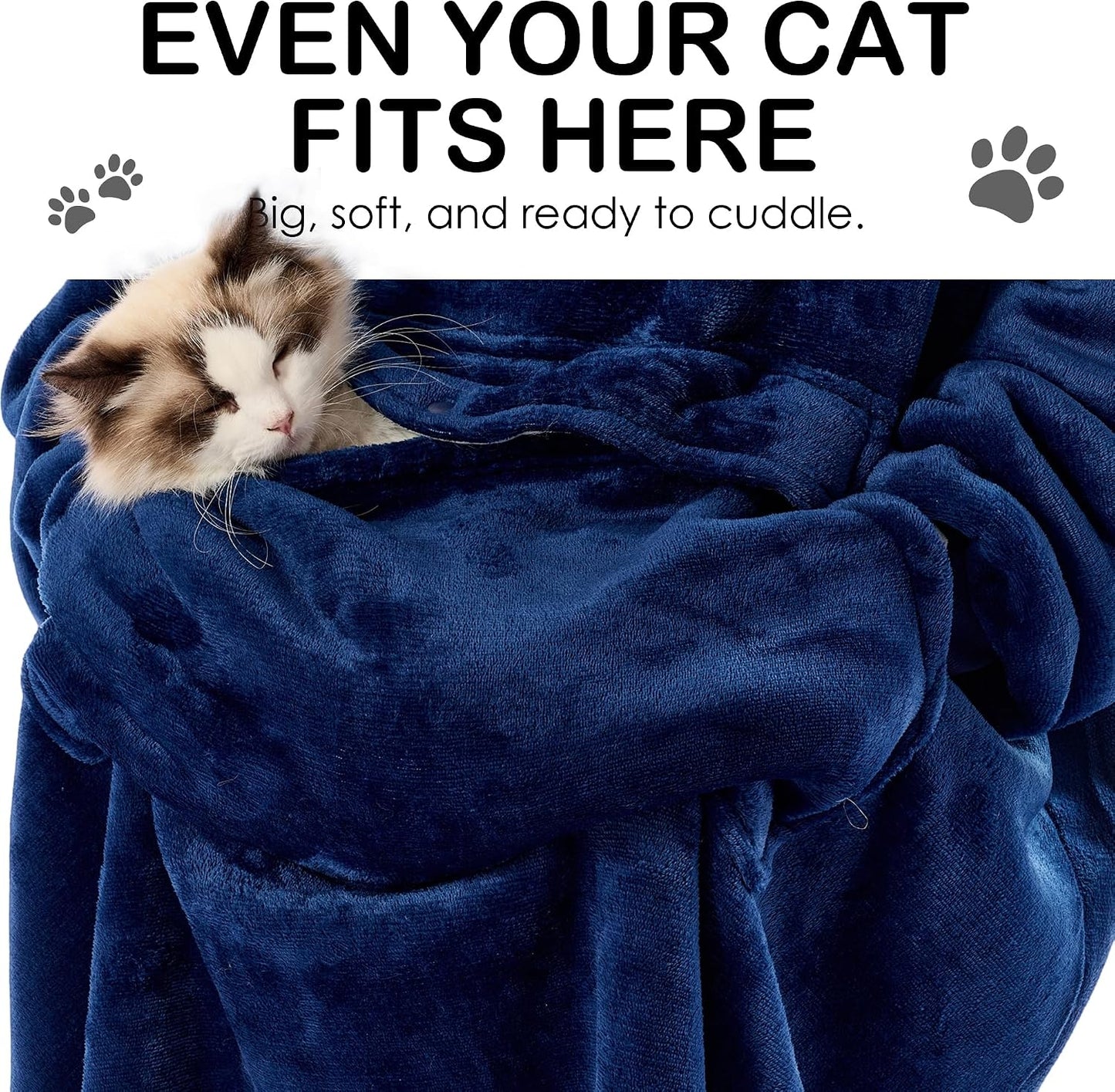 Krifey Wearable Blanket Hoodie, Oversized Sherpa Hooded Blanket for Adults | Soft sherpa fleece with sleeves and pocket; oversized fit for lounging, WFH, camping, Christmas and white elephant gifts.